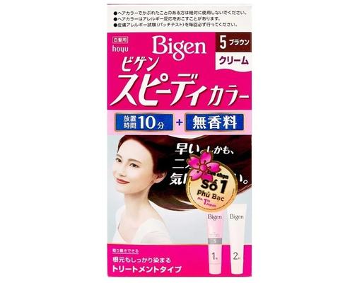 Kem Nhuộm Tóc Speedy Color Cream 5 - Màu Nâu Sẫm 80ml Bigen