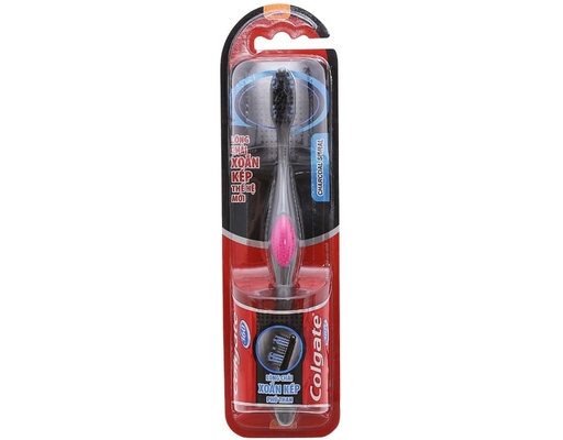 Bàn Chải Đánh Răng 360 Charcoal Spiral 1 Cây Colgate