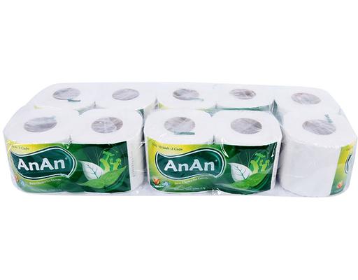 Giấy Vệ Sinh 2 Lớp Có Lõi 10 Cuộn An An