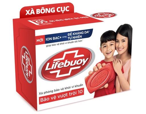 Xà Phòng Cục Diệt Khuẩn Bạc Bảo Vệ Vượt Trội 10 90g Lifebuoy