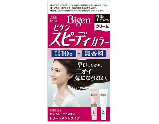 Kem Nhuộm Tóc Speedy Color Cream 7 - Màu Đen Ánh Nâu 80ml Bigen
