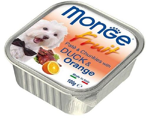 Pate Cho Chó Vị Vịt và Cam 323C 100g Monge