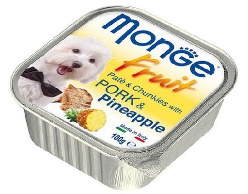 Pate Cho Chó Vị Thịt Heo Và Thơm 325C 100g Monge