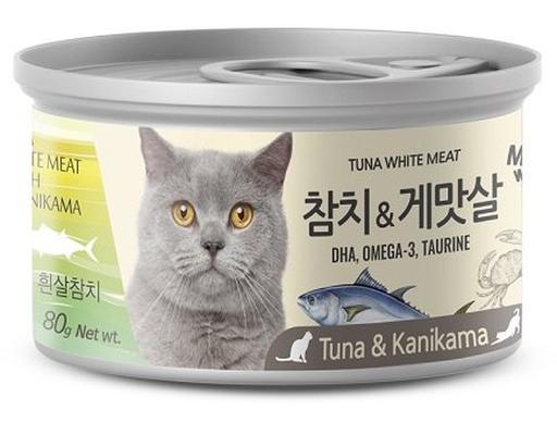 Pate Cho Mèo Cá Ngừ Trắng & Cua 80g Meowow