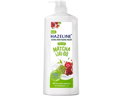 Sữa Tắm Matcha Lựu Đỏ Sáng Mịn Rạng Ngời 1kg Hazeline