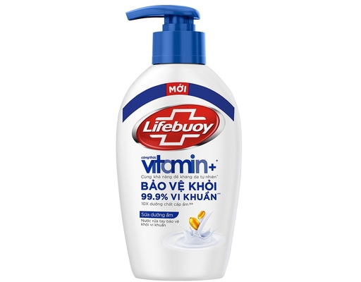 Nước Rửa Tay Vitamin Sữa Dưỡng Ẩm Chăm Sóc Da 180g Lifebuoy