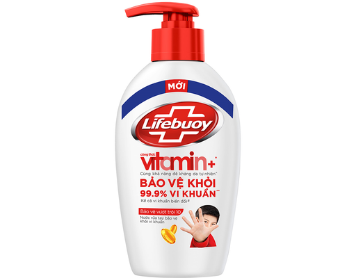 Nước Rửa Tay Vitamin Bạc Bảo Vệ Vượt Trội 10 180g Lifebuoy