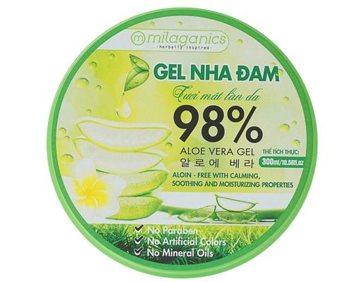 Gel Dưỡng Da Nha Đam 98% Aloe Vera Gel 300ml Milaganics