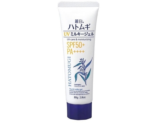Gel Chống Nắng Cấp Ẩm Cho Mặt, Toàn Thân SPF50+ PA++++ 80g Hatomugi