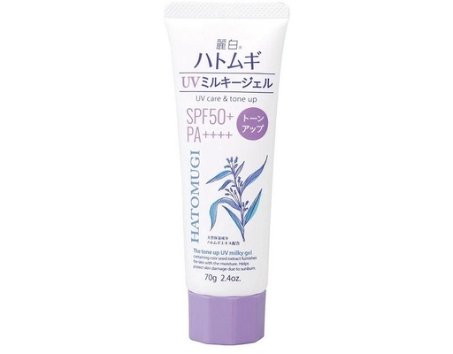 Gel Chống Nắng Nâng Tone, Dưỡng Ẩm Da SPF50+ PA++++ 70g Hatomugi