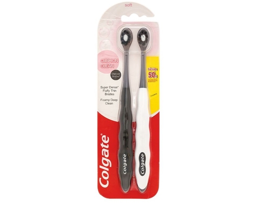 Bàn Chải Đánh Răng Cushion Clean Charcoal 2 Cây Colgate