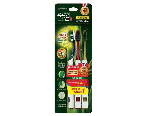 Bàn Chải Đánh Răng In Mom Chăm Sóc Nướu 3 Cây Bamboo Salt