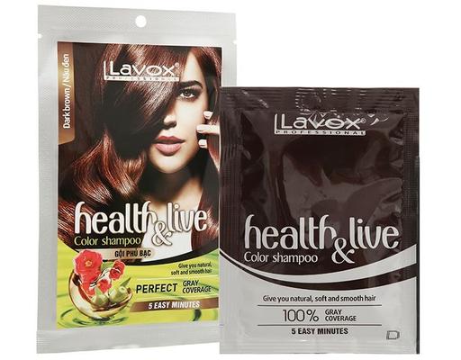 Gội Phủ Bạc Màu Đen 30ml Lavox