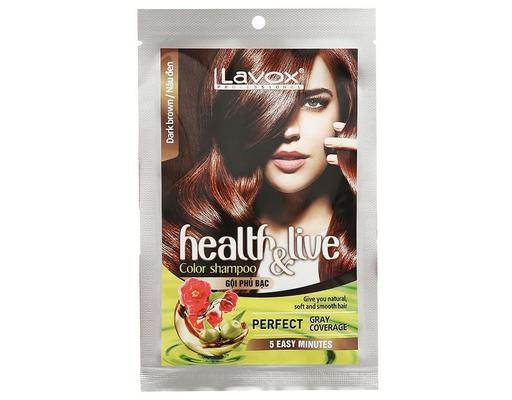 Gội Phủ Bạc Màu Nâu Đen 30ml Lavox