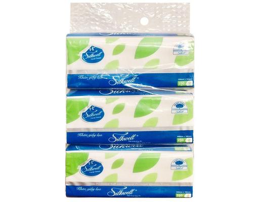 Khăn Giấy Rút 2 Lớp - 3 Gói x 250 Tờ Silkwell