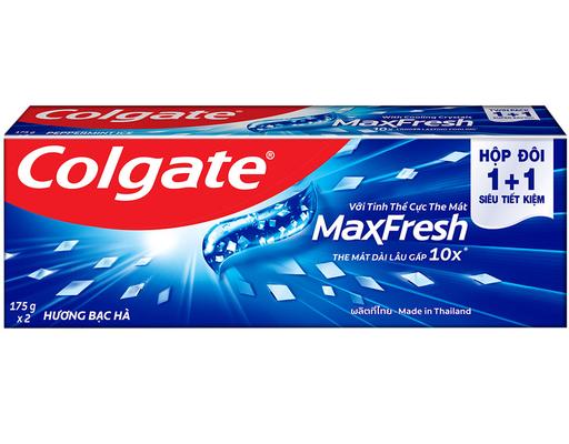 Bộ Đôi Kem Đánh Răng Maxfresh Hương Bạc Hà 175g Colgate