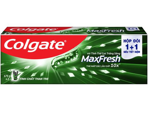 Bộ Đôi Kem Đánh Răng Maxfresh Bamboo Charcoal 175g Colgate