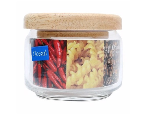 Hũ Popjar Nắp Gỗ 325ml Ocean