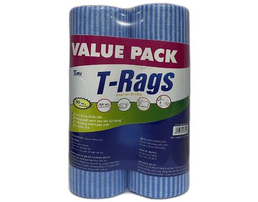 Lốc 2 Cuộn Khăn Lau Đa Năng Màu Lưới 40 Tờ X2 T-Rags