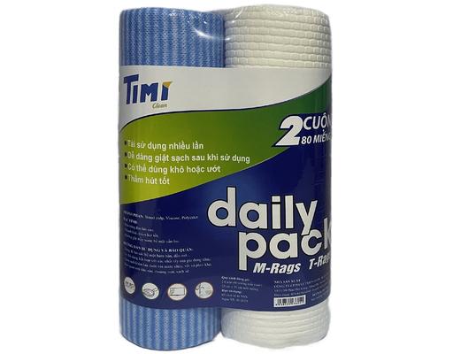 Lốc 2 Cuộn Khăn Lau Đa Năng Gân Nổi Lưới 40 Tờ X2 T-Rags