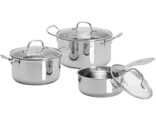 Bộ 3 Nồi 3 Lớp Đáy Liền FPB3002 Fivestar