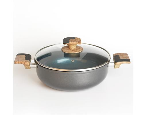 Chảo 2 Quai Nhôm Chống Dính Đáy Từ HCAGLX24W Happy Cook